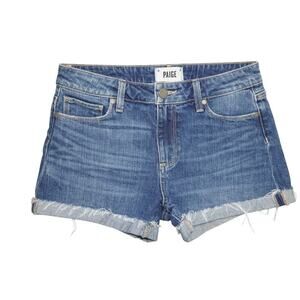 Paige Denim High Rise Raw Hem Shorts – Size 25